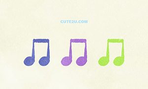 MUSIC Musical Note Eighth Note Duplet02 03