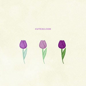 Nature Flower Tulip03 Purple