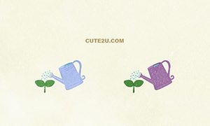 NATURE Watering Young Plants With A Watering Can 04