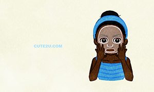 PEOPLE A Woman Wearing A Facial Mask B