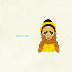 People A Woman Wearing A Facial Mask F