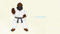 SPORTS Karate A Middle Aged Man In A Karate Pose01 B