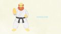 SPORTS Karate A Middle Aged Man In A Karate Pose01 E
