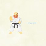 Sports Karate A Middle Aged Man In A Karate Pose01 E