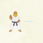 Sports Karate A Middle Aged Man In A Karate Pose01 H