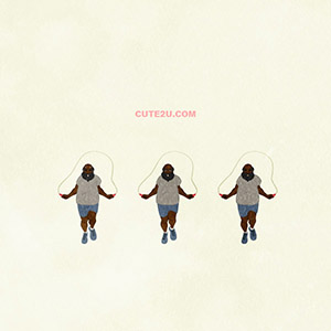 Sports Man A Chubby Man Jumping Rope B