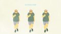 SPORTS Run Bearded Man With Glasses Running A Marathon E