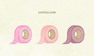 Stationery Tape Colored Tape 01 01