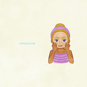 People A Woman Wearing A Facial Mask H