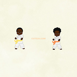 Sports Karate Boy's Pose01 B