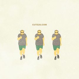 Sports Run Bearded Man With Glasses Running A Marathon G