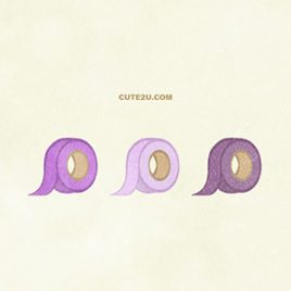 Stationery Tape Colored Tape 01 02